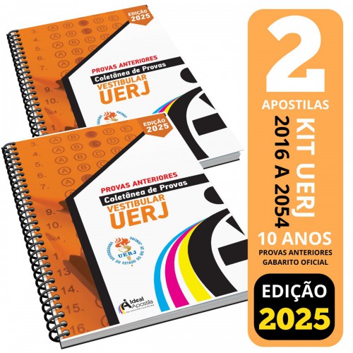 Kit Apostilas UERJ 10 anos, 710 pág., Provas 2016-2025