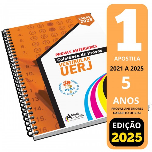 Apostila Uerj 5 Anos - 296 Páginas, Provas 2021 A 2025
