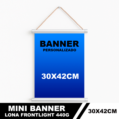 Mini Banner Personalizado 30x42cm | Brinde, Decoração, Eventos e Empresas