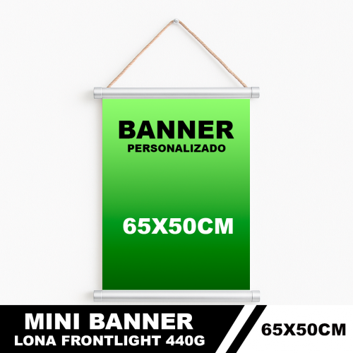 Mini Banner Personalizado 65x50cm | Brinde, Decoração, Eventos e Empresas