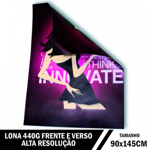 Lona 440g Fosca Frente e Verso com Ilhós – 145x90cm