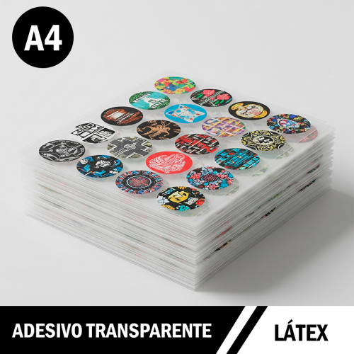 Adesivo Vinil Transparente Látex A4
