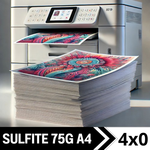IMPRESSÃO SULFITE COLOR A4 75G 4x0