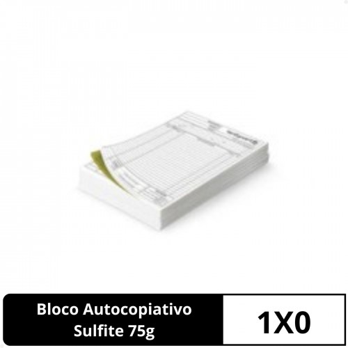 Bloco Autocopiativo | 10x15cm | 1/0 | 50x2