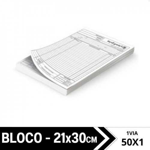 Bloco | 21x29,7cm | 1/0 | 50x1