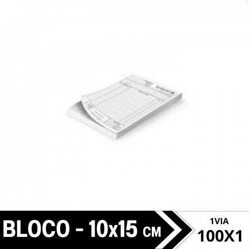 Bloco | 15x10cm | 1x0 | 100x1